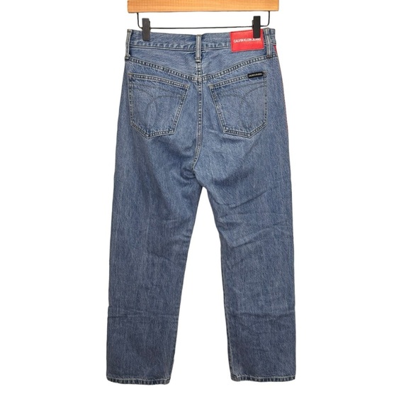 Calvin Klein High Rise Straight Jeans Premium Italian Denim Size 29 100% Cotton - Picture 5 of 16